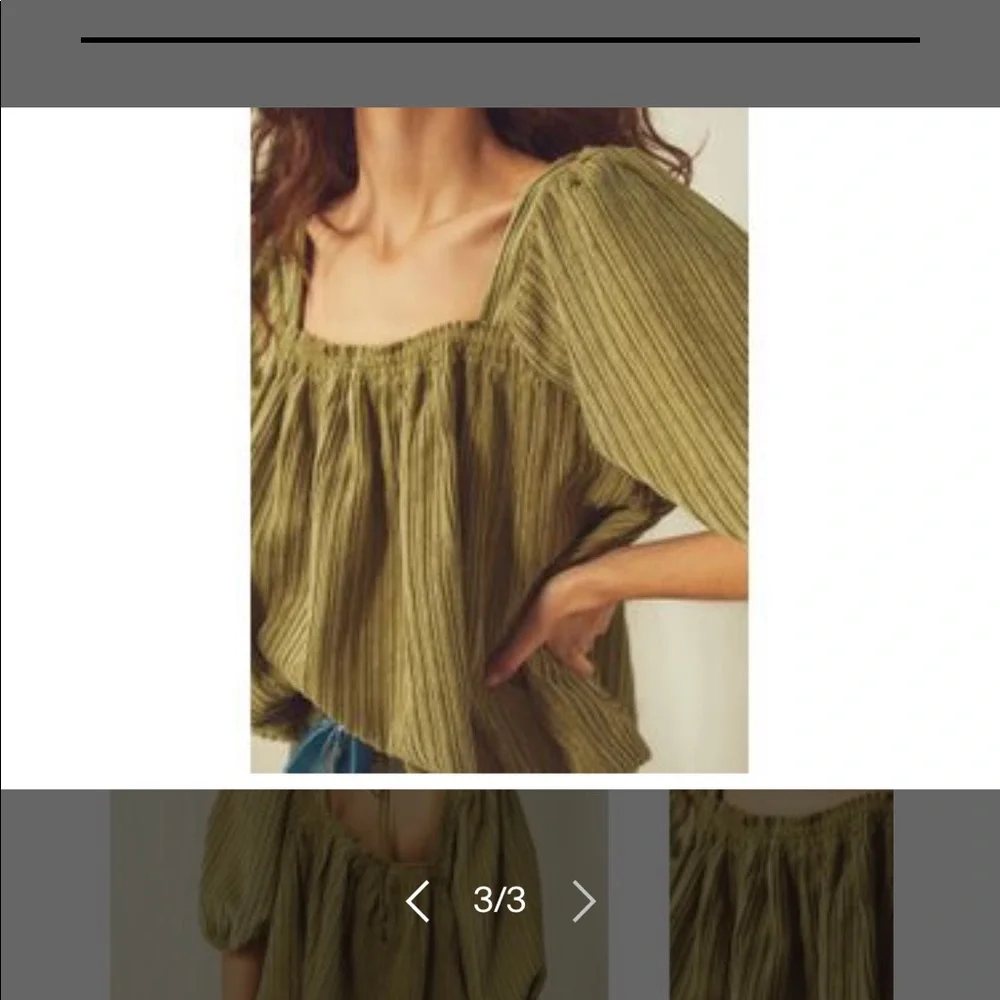 free people Raquel Cord Top SZ M